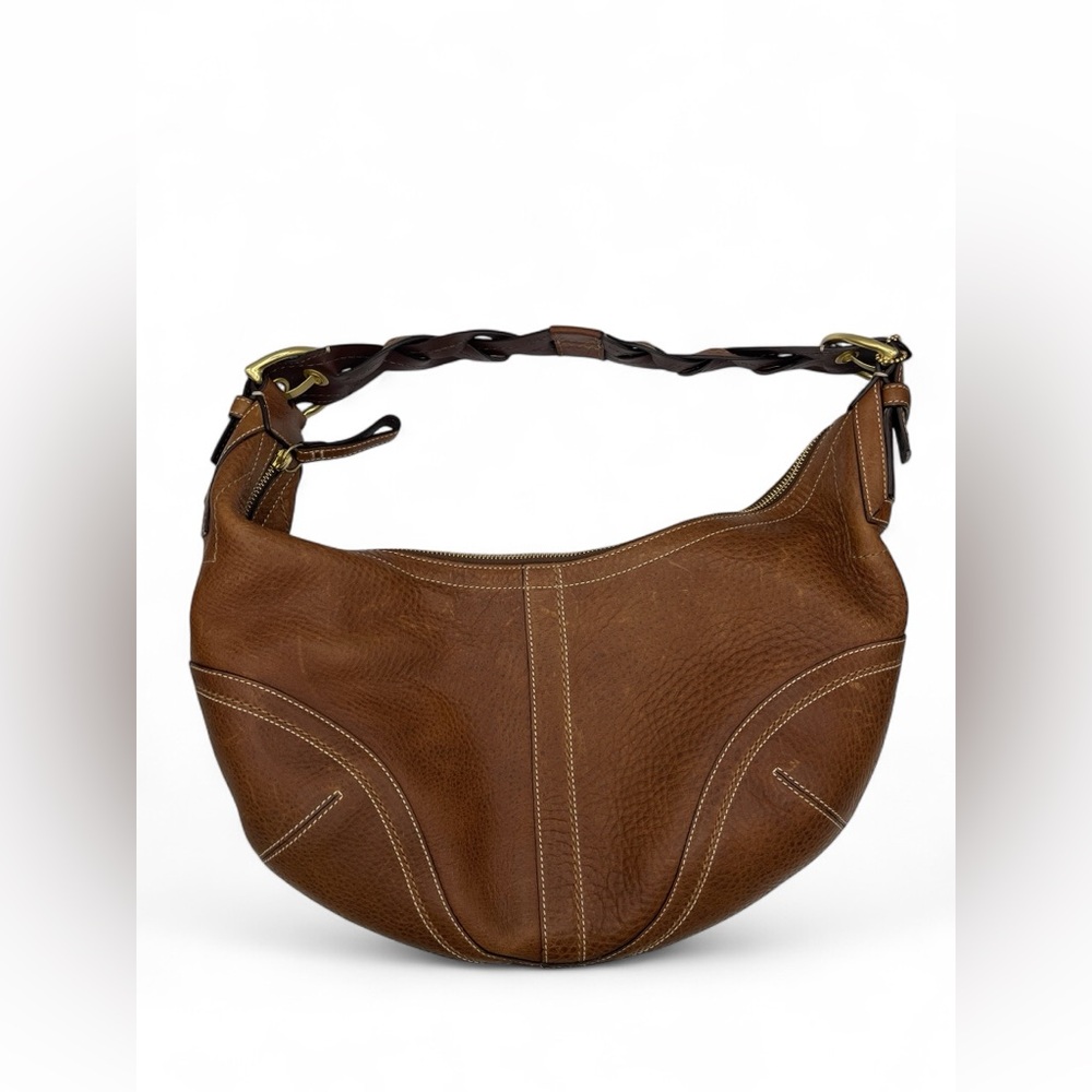 Vintage Y2K Coach Leather Dylan Extra-Large Hobo Shoulder Bag/ Purse - Picture 8 of 9